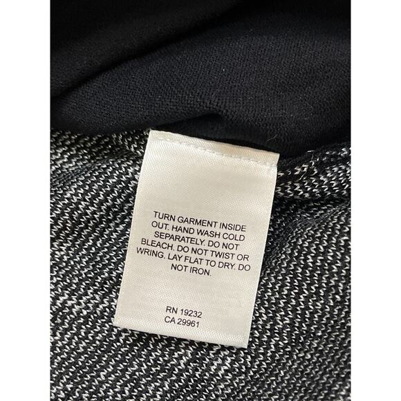 Alfred Dunner layered sweater/cardigan silver black studded 3/4 sleeves,size PXL - Picture 10 of 12